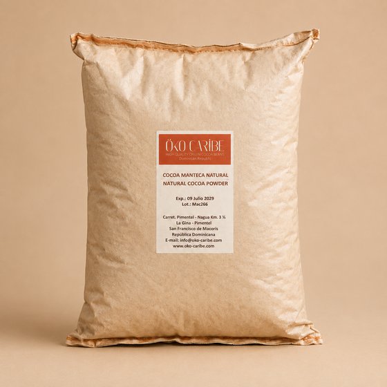 Bag of Öko Caribe natural cocoa powder