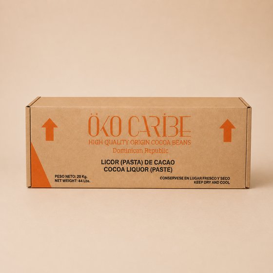 20 kg box of Öko Caribe cocoa liquor