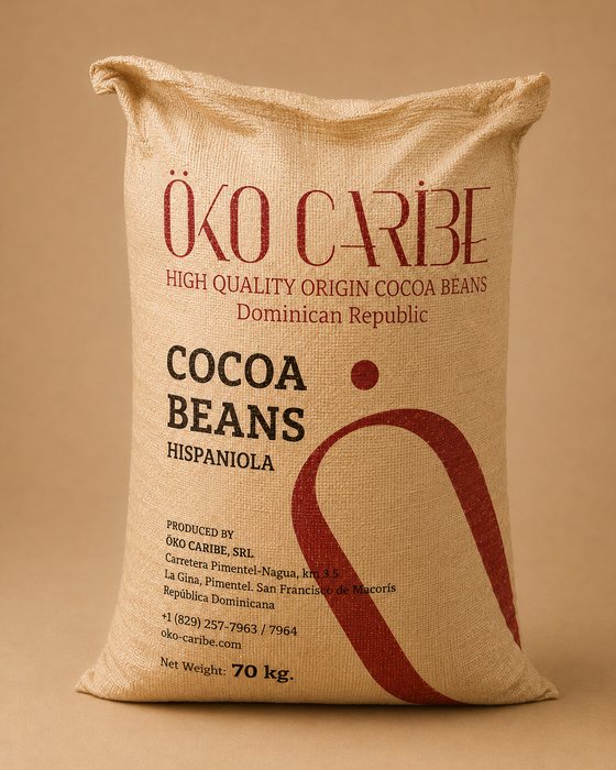 70 kg sack of Öko Caribe Hispaniola conventional cocoa beans